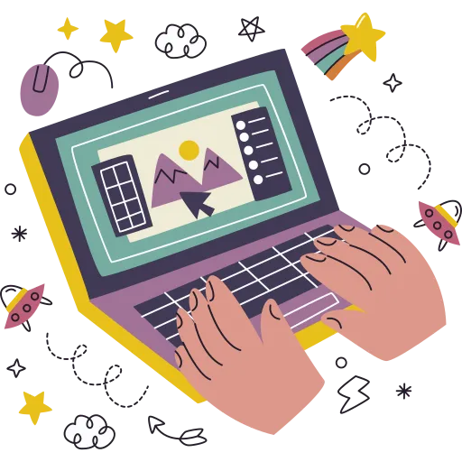 No-code template editor illustration
